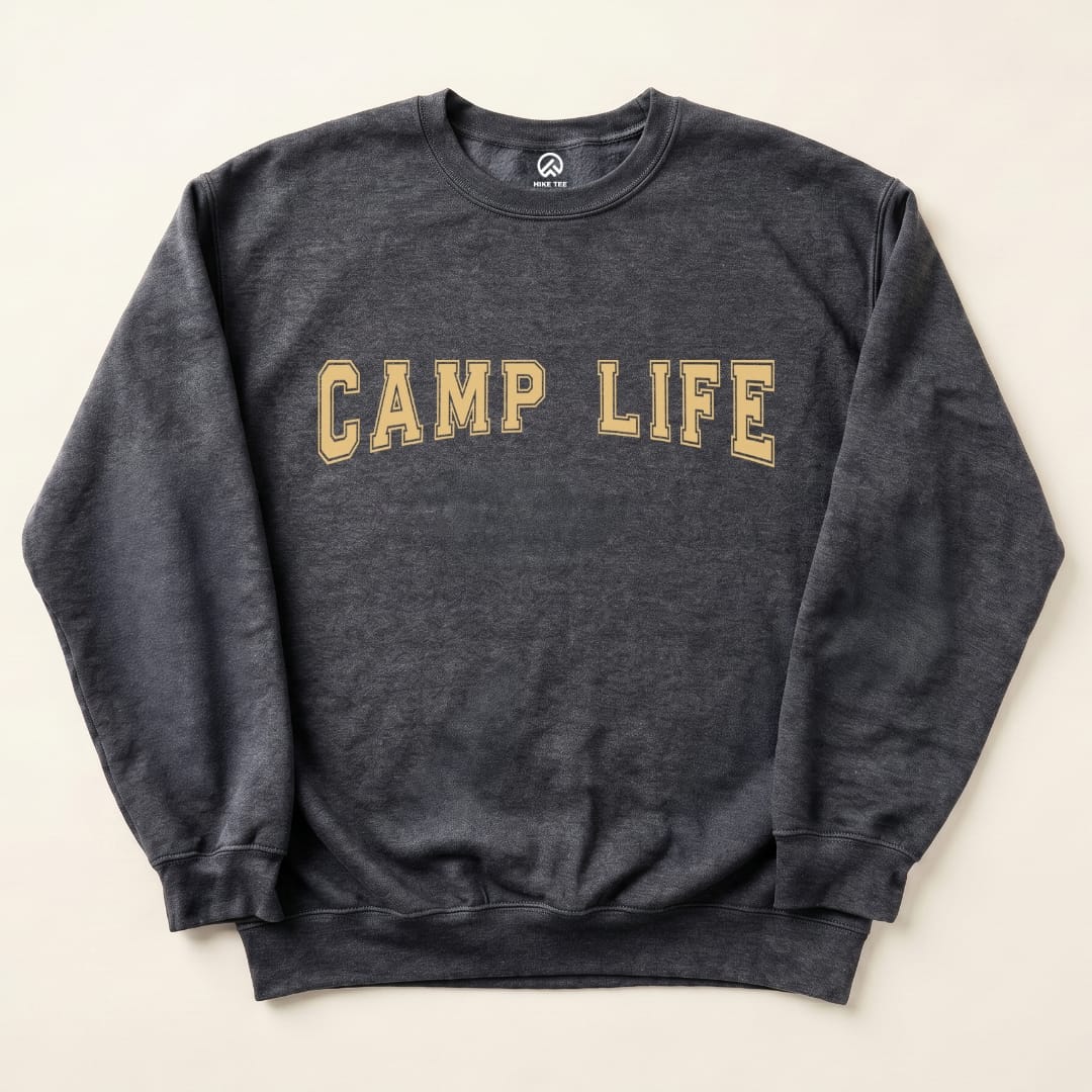 Camp Life Sweatshirt Hike Tee Sweatshirt Dark Heather / S