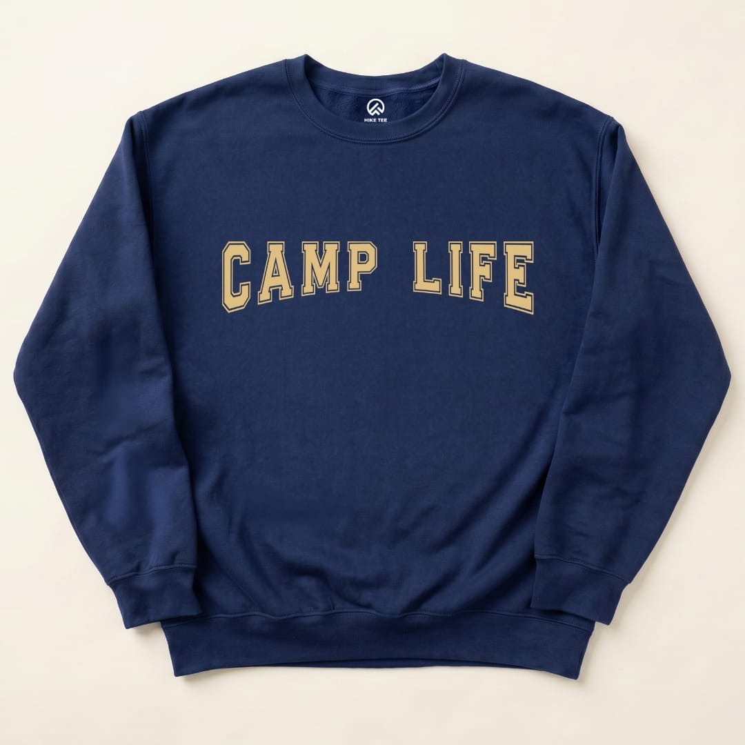 Camp Life Sweatshirt Hike Tee Sweatshirt Navy / S