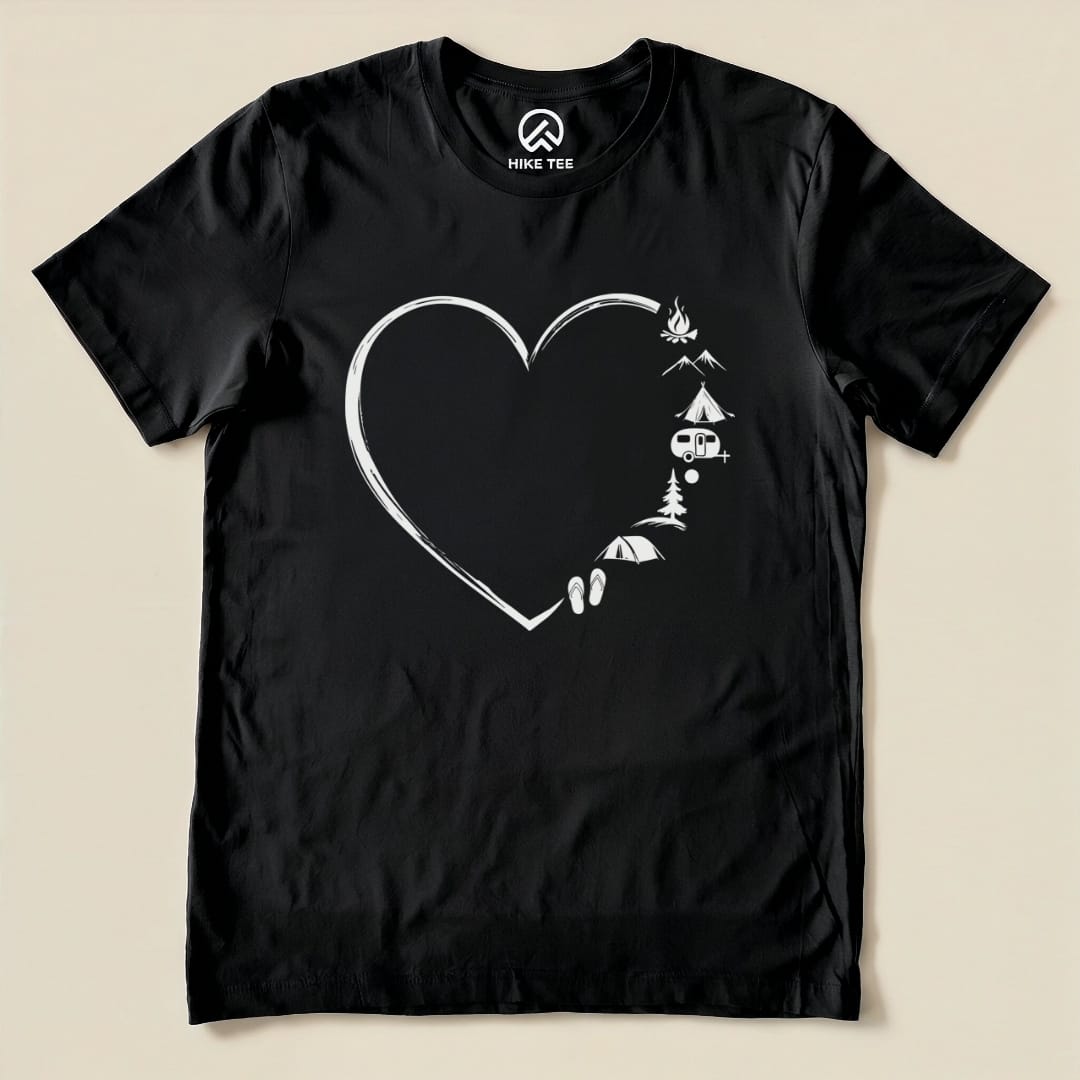 Camp Lover Shirt Hike Tee T-Shirt Black / S