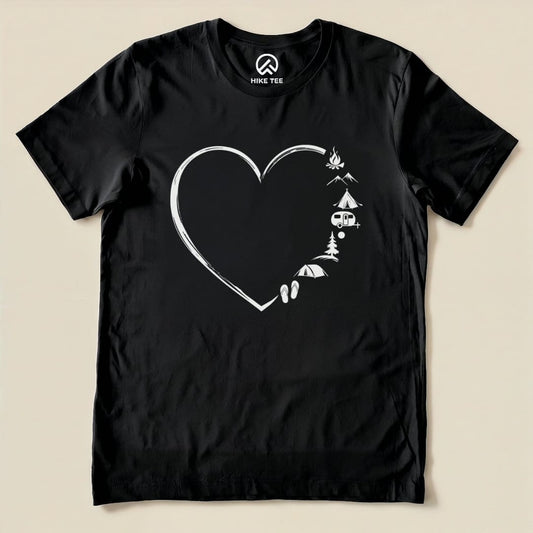 Camp Lover Shirt Hike Tee T-Shirt Black / S