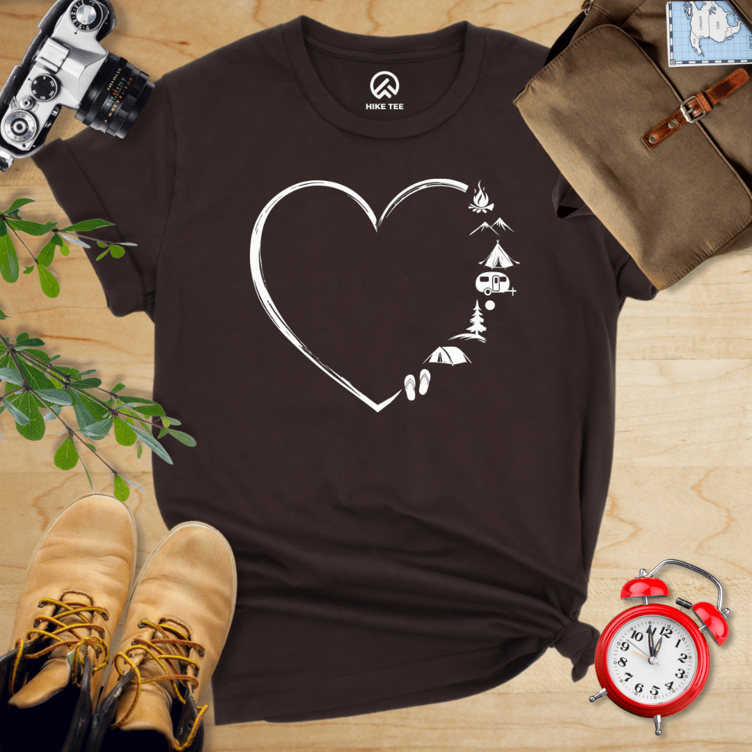 Hike Tee T-Shirt Brown / S Camp Lover Shirt