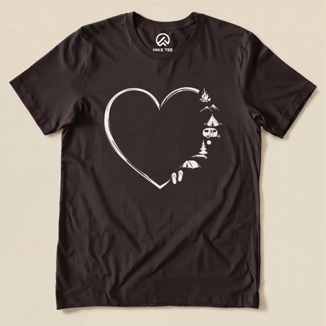 Camp Lover Shirt Hike Tee T-Shirt Brown / S