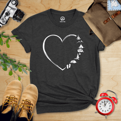 Hike Tee T-Shirt Dark Grey Heather / S Camp Lover Shirt