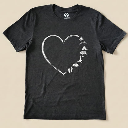 Camp Lover Shirt Hike Tee T-Shirt Dark Grey Heather / S