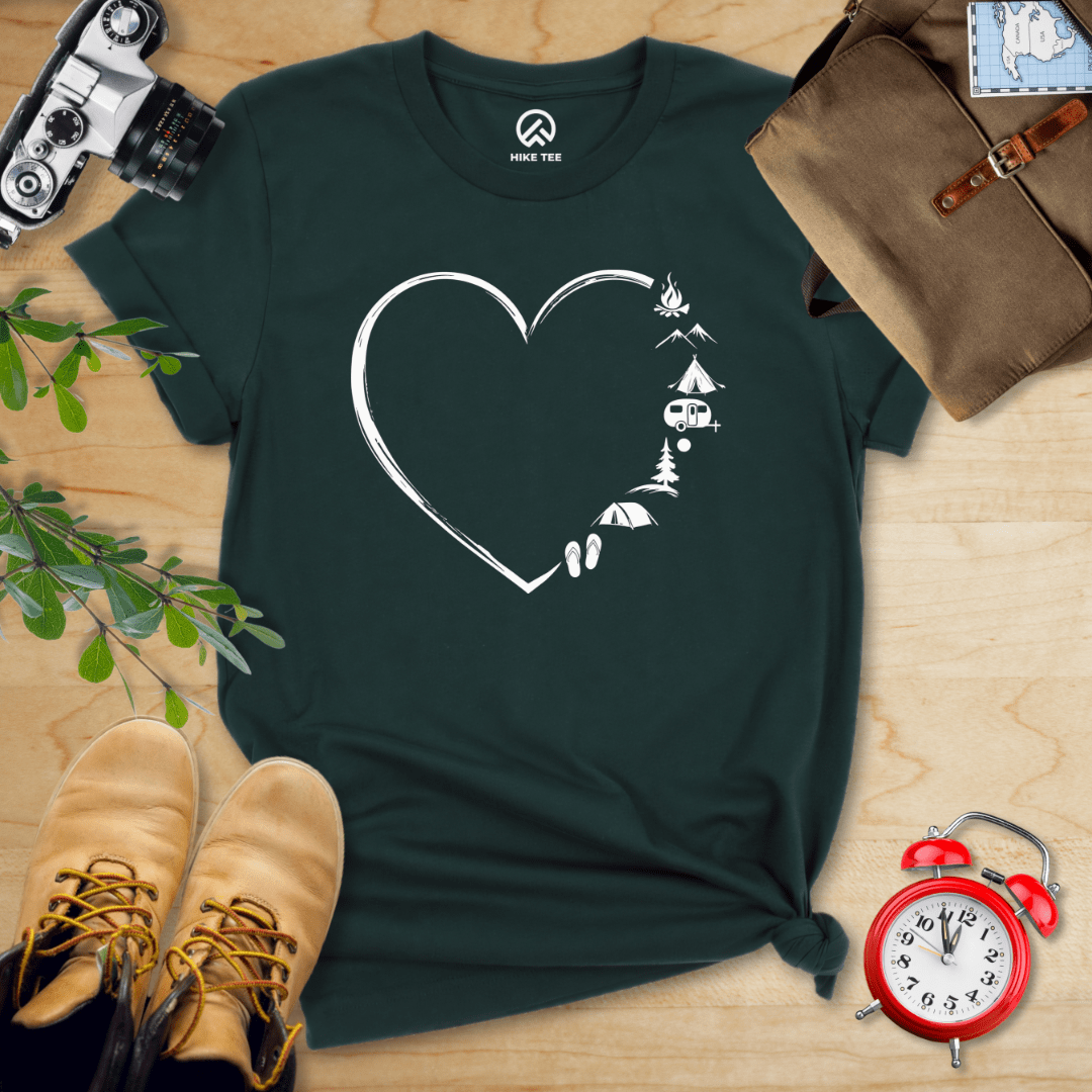 Hike Tee T-Shirt Forest / S Camp Lover Shirt