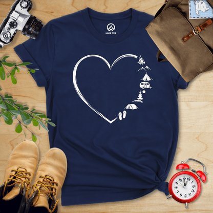 Hike Tee T-Shirt Navy / S Camp Lover Shirt