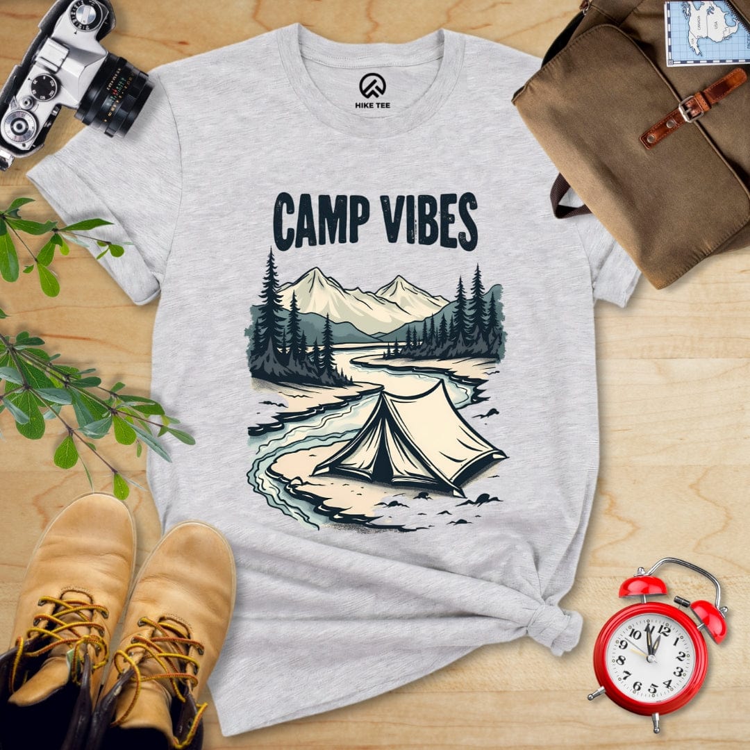 Hike Tee T-Shirt Athletic Heather / S Camp Vibes Shirt