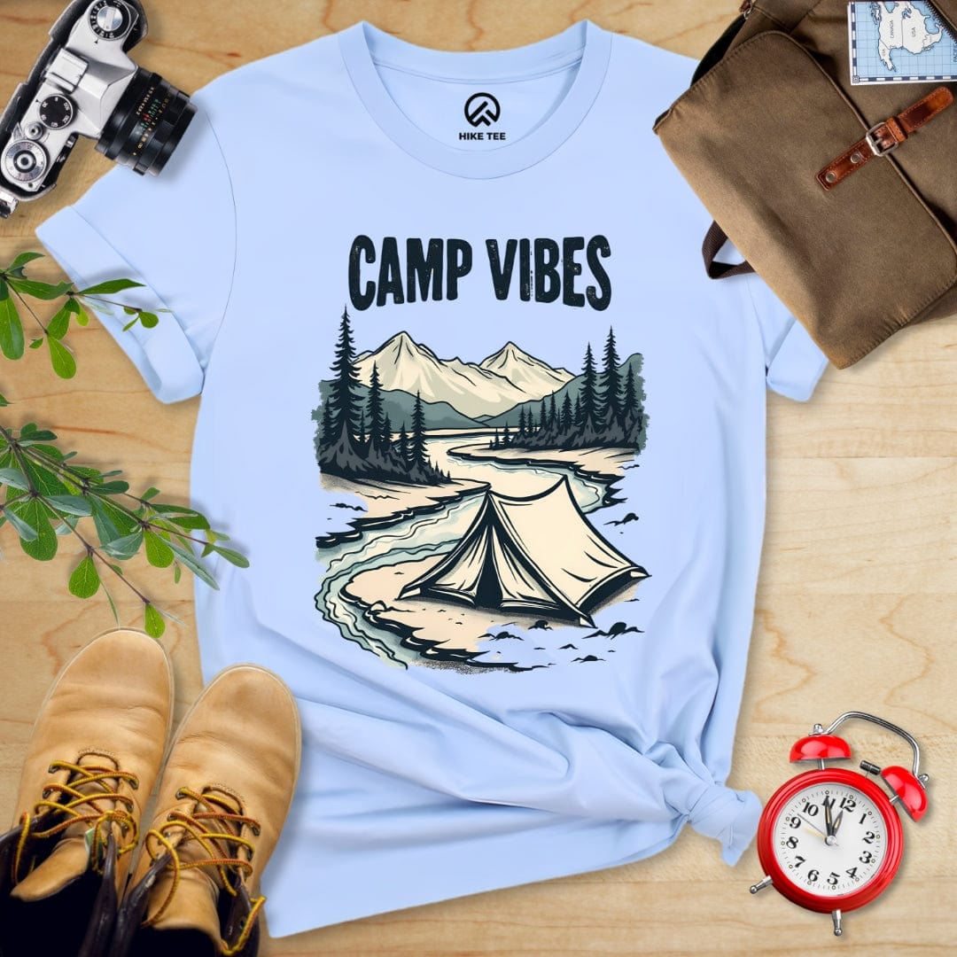 Hike Tee T-Shirt Baby Blue / S Camp Vibes Shirt