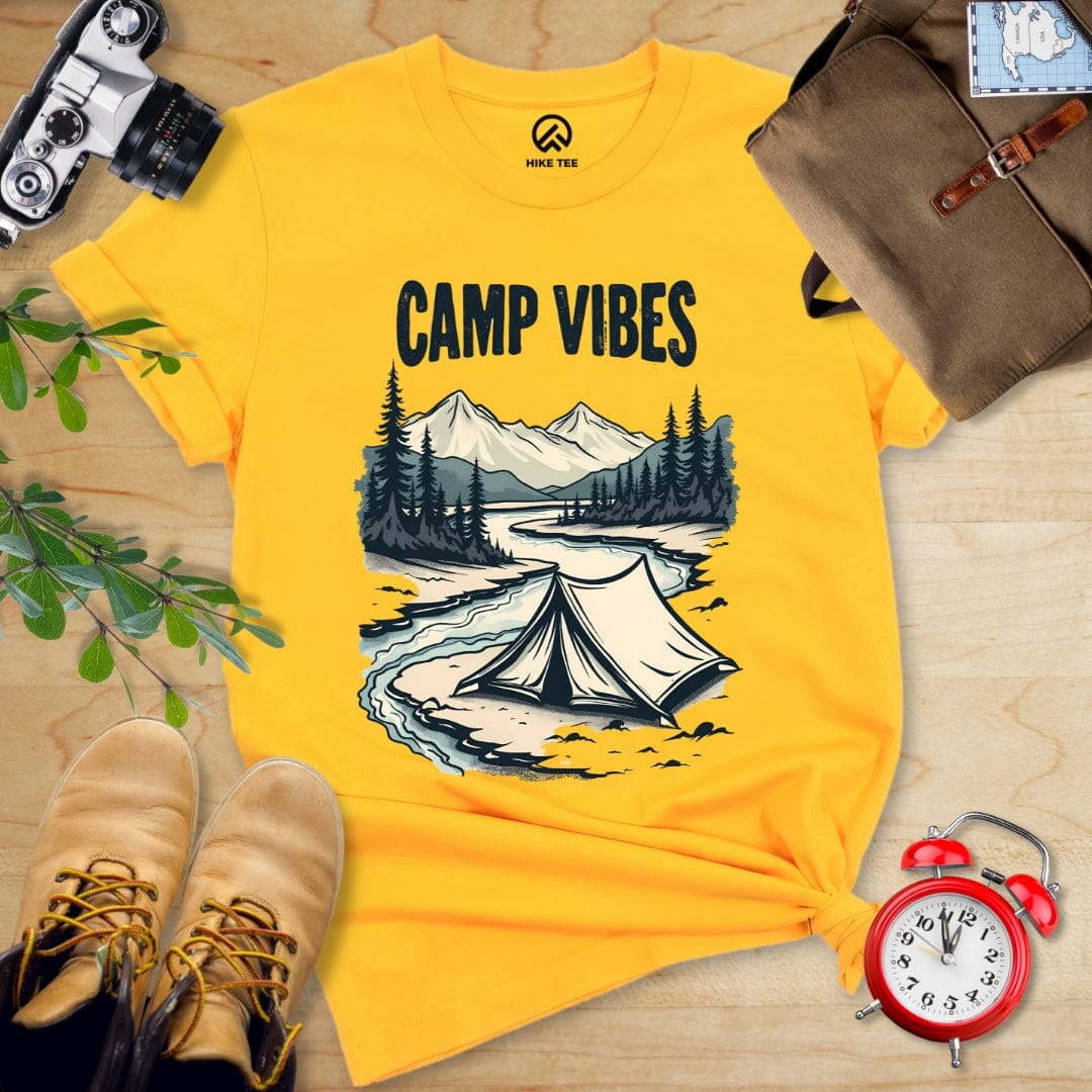 Hike Tee T-Shirt Gold / S Camp Vibes Shirt