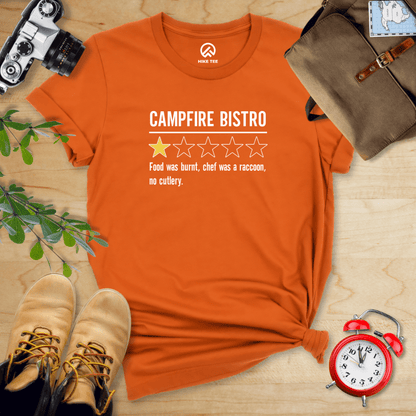 Hike Tee T-Shirt Autumn / S Campfire Bistro Review Shirt