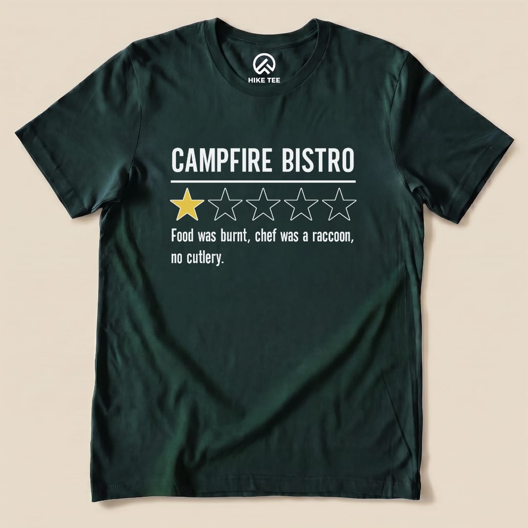 Campfire Bistro Review Shirt Hike Tee T-Shirt Forest / S