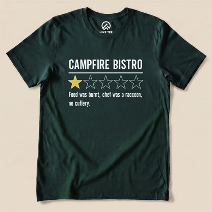 Campfire Bistro Review Shirt Hike Tee T-Shirt Forest / S