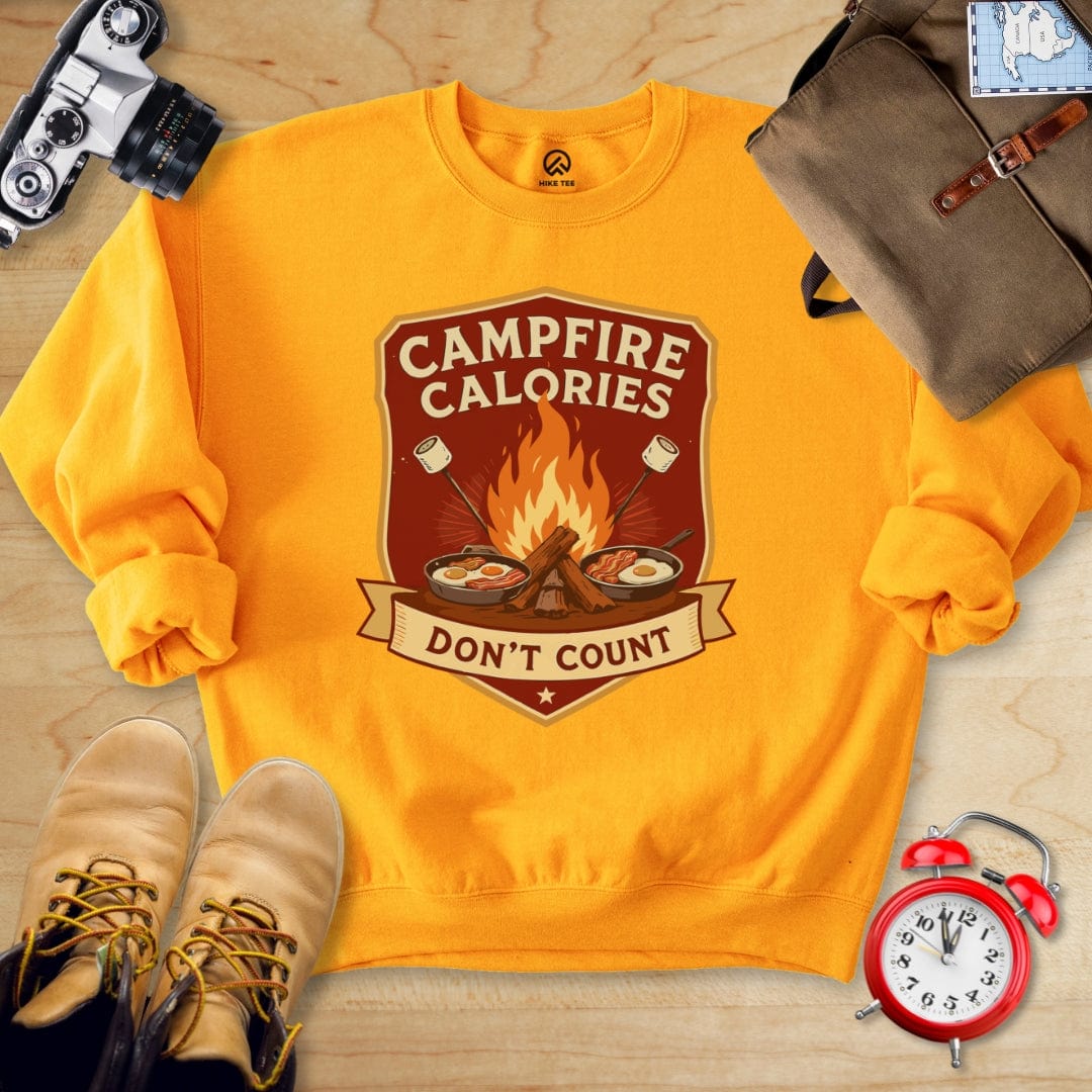 Hike Tee Sweatshirt S / Gold Campfire Calories Sweatshirt