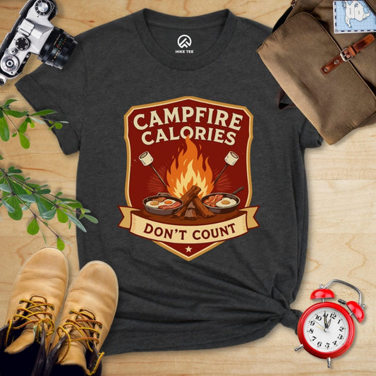 Hike Tee T-Shirt Dark Grey Heather / S Campfire Calories