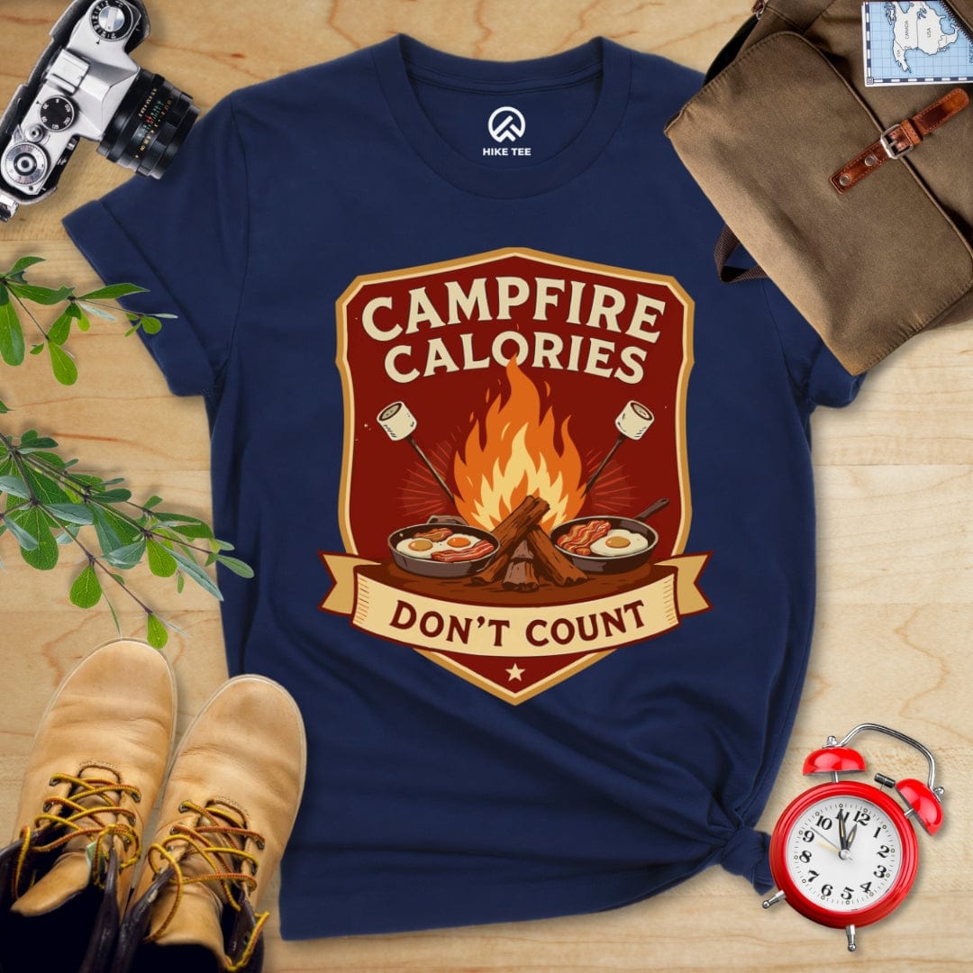 Hike Tee T-Shirt Navy / S Campfire Calories