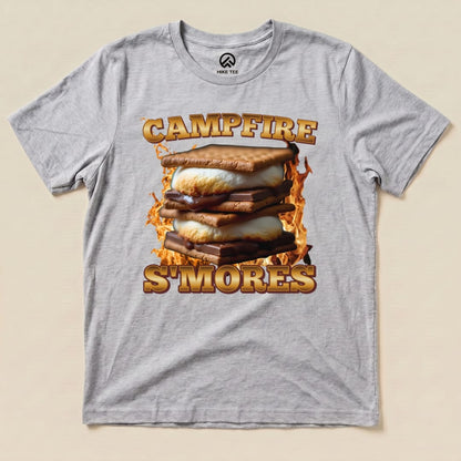 Hike Tee T-Shirt Athletic Heather / S Campfire S'mores Camping Shirt