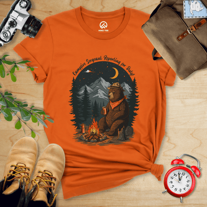 Hike Tee T-Shirt Autumn / S Campfire Sergeant Bear Shirt