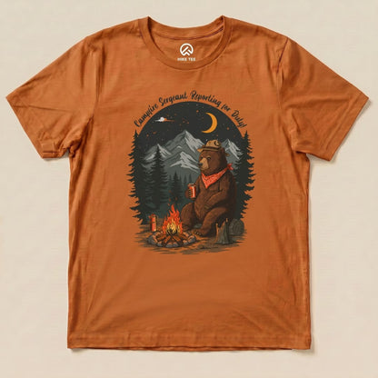 Campfire Sergeant Bear Shirt Hike Tee T-Shirt Autumn / S