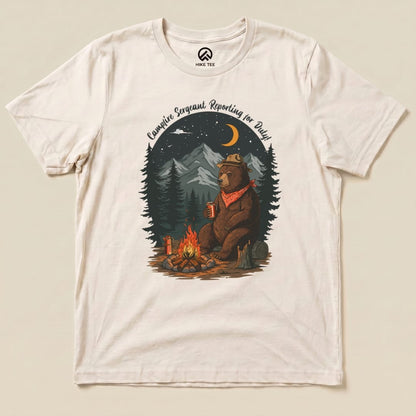 Campfire Sergeant Bear Shirt Hike Tee T-Shirt Natural / S