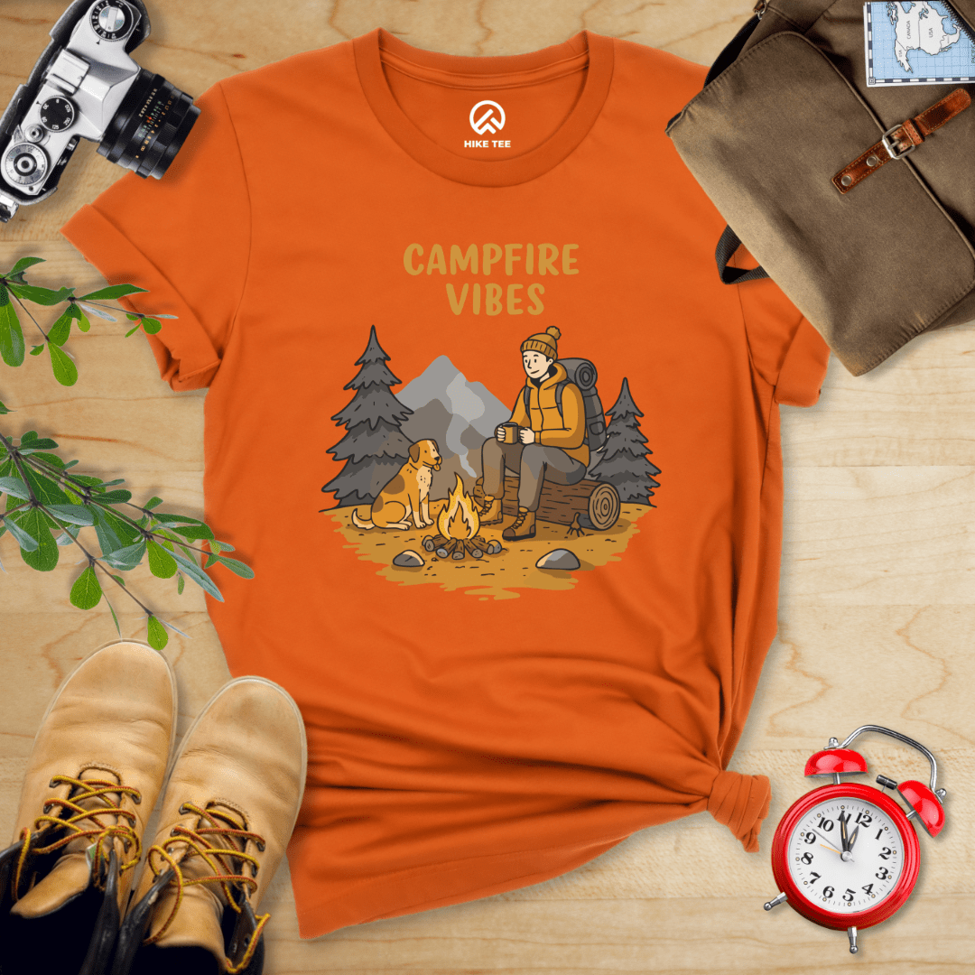 Hike Tee T-Shirt Autumn / S Campfire Vibes Shirt