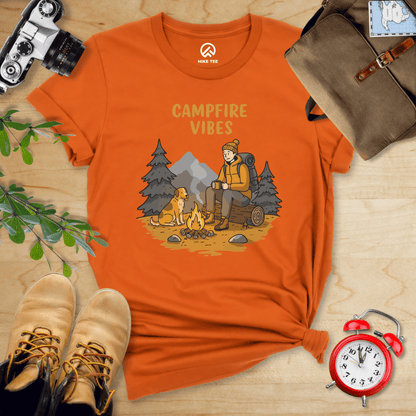 Hike Tee T-Shirt Autumn / S Campfire Vibes Shirt