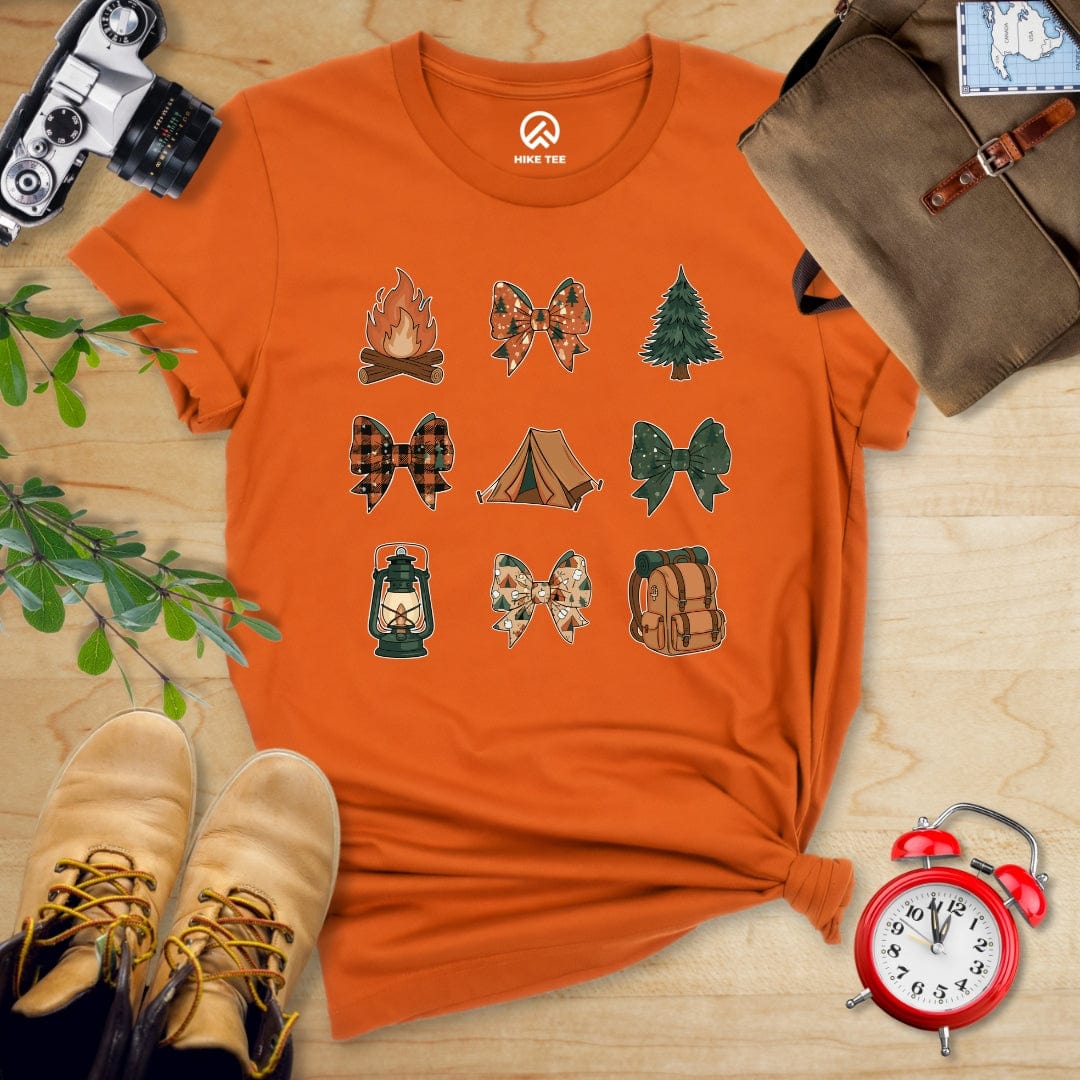 Hike Tee T-Shirt Autumn / S Camping Bows Shirt