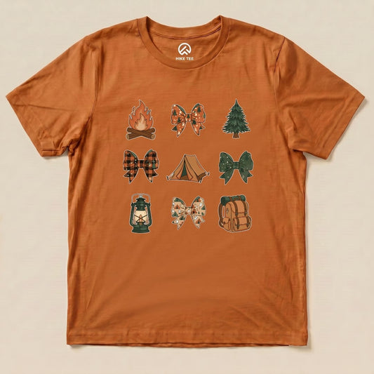 Hike Tee T-Shirt Autumn / S Camping Bows Shirt