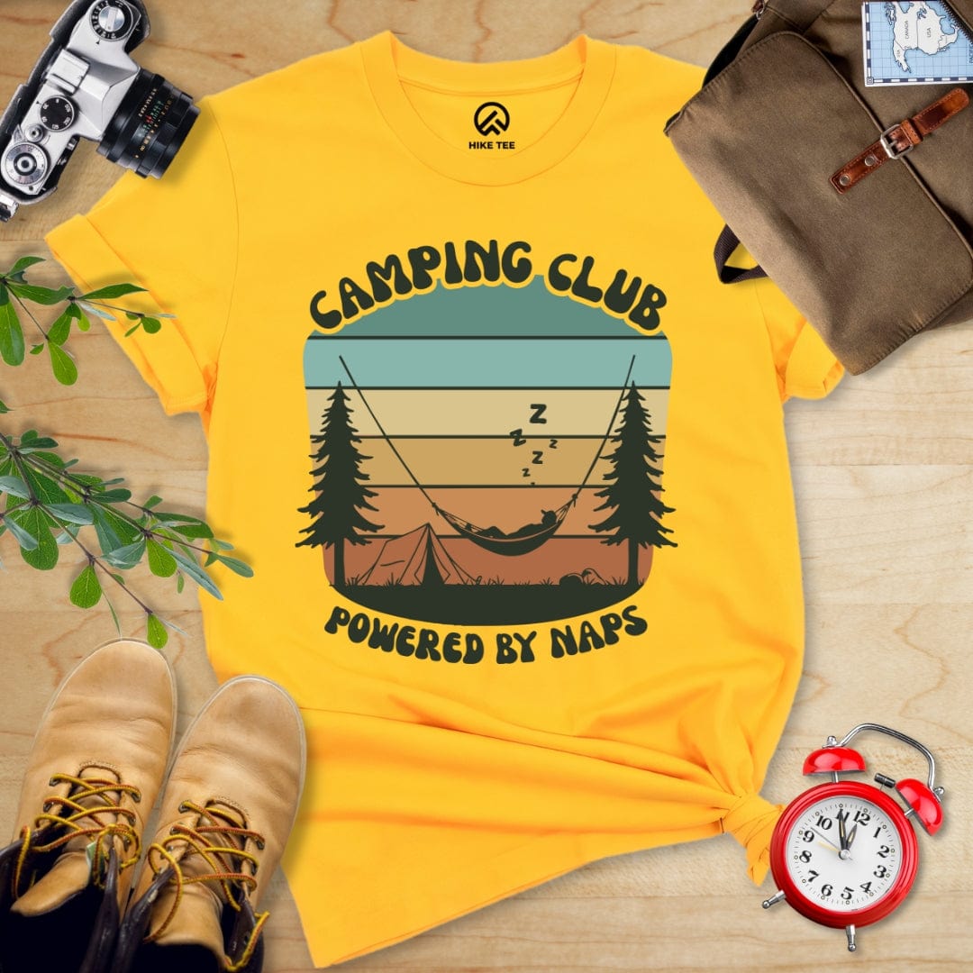 Hike Tee T-Shirt Gold / S Camping Club Shirt