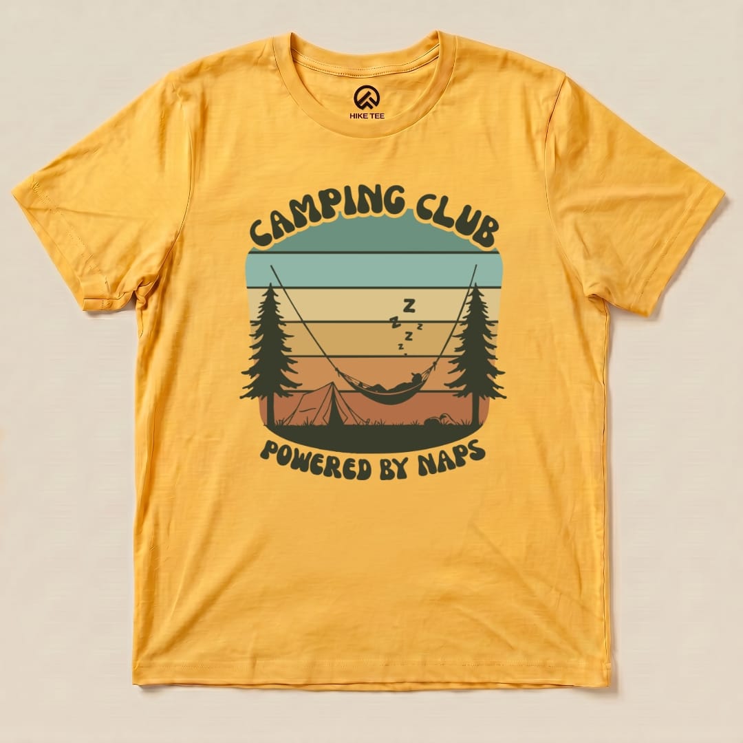 Hike Tee T-Shirt Gold / S Camping Club Shirt