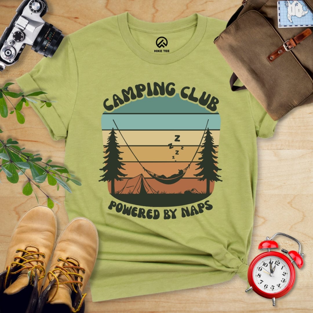 Hike Tee T-Shirt Heather Green / S Camping Club Shirt