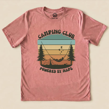 Hike Tee T-Shirt Heather Mauve / S Camping Club Shirt