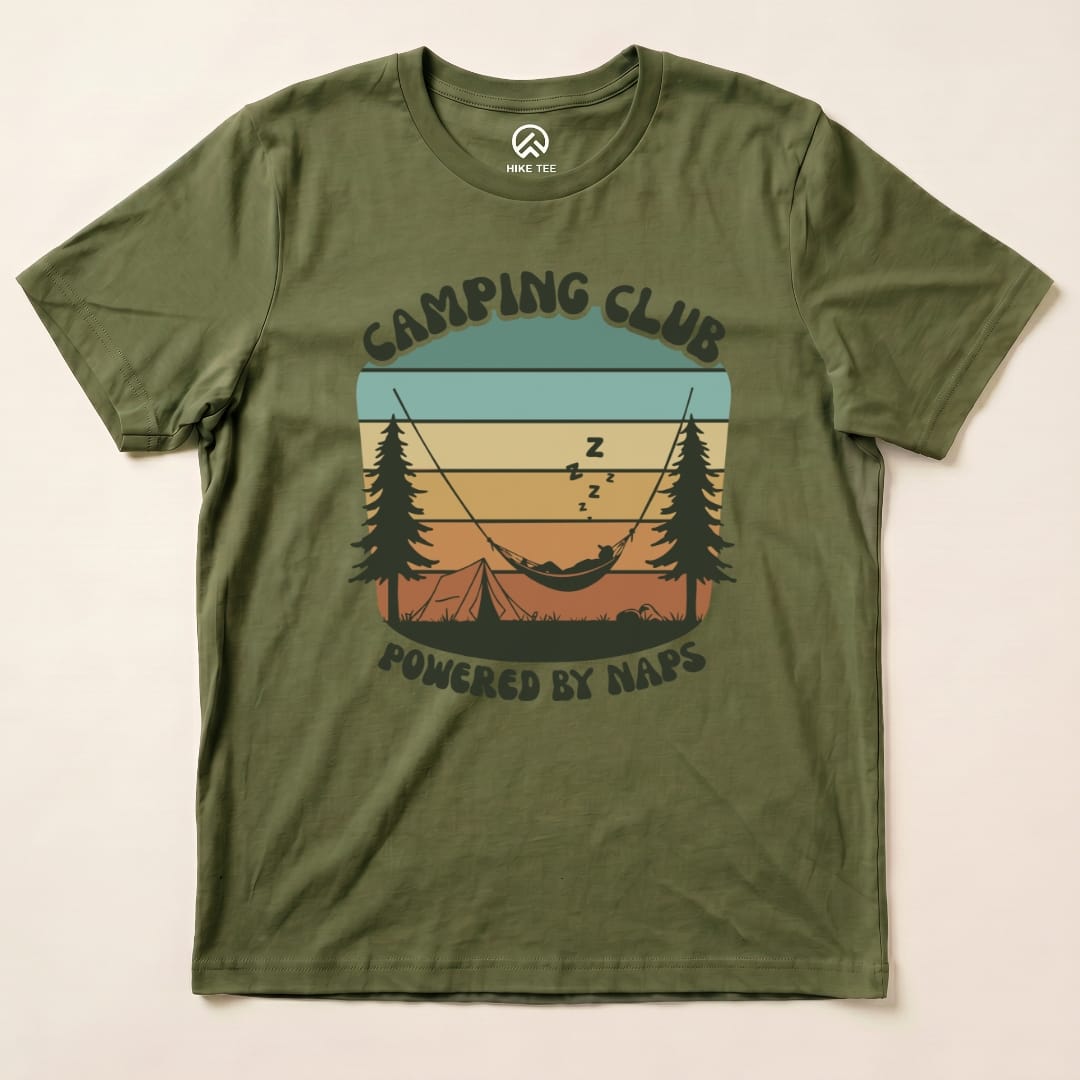 Hike Tee T-Shirt Military Green / S Camping Club Shirt