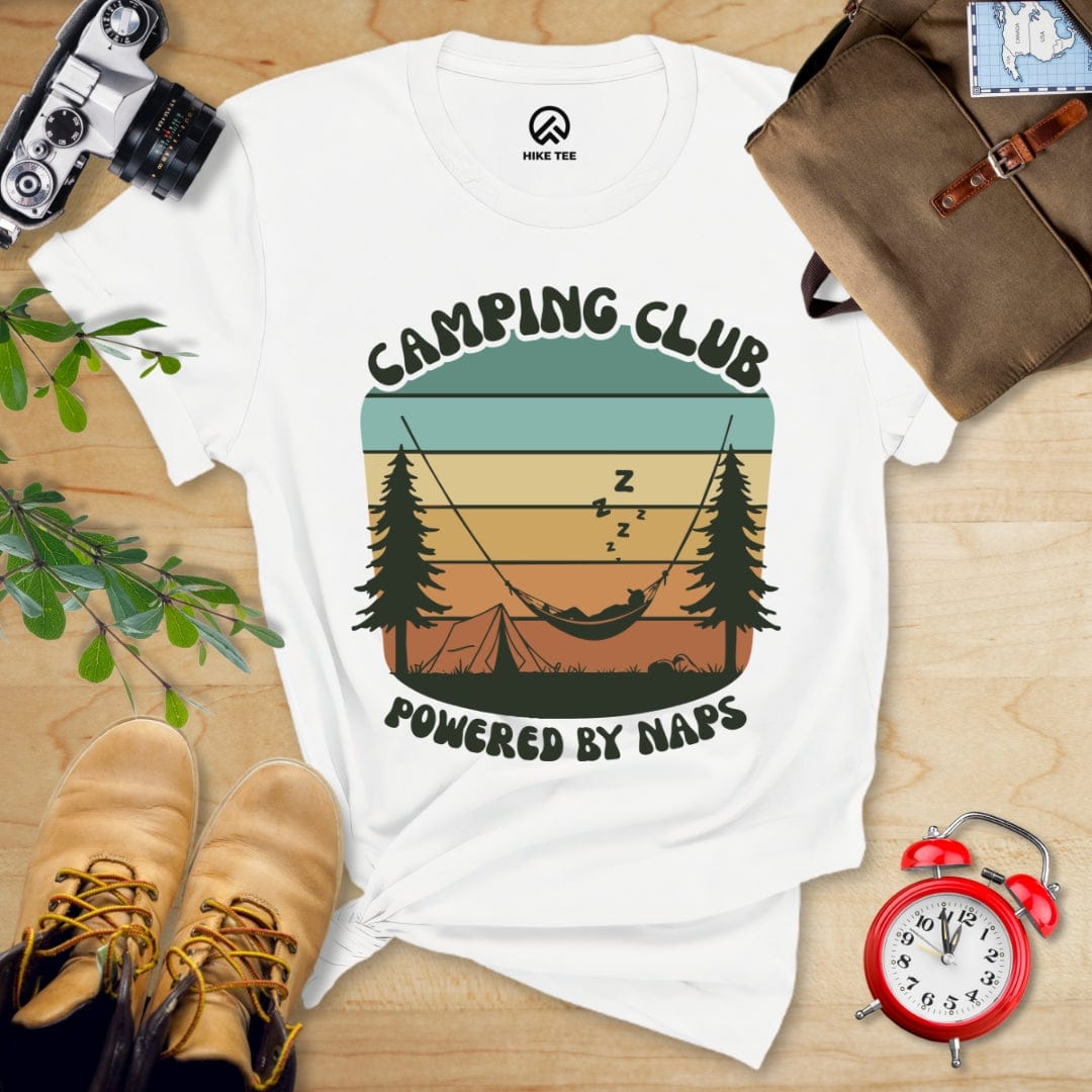 Hike Tee T-Shirt White / S Camping Club Shirt