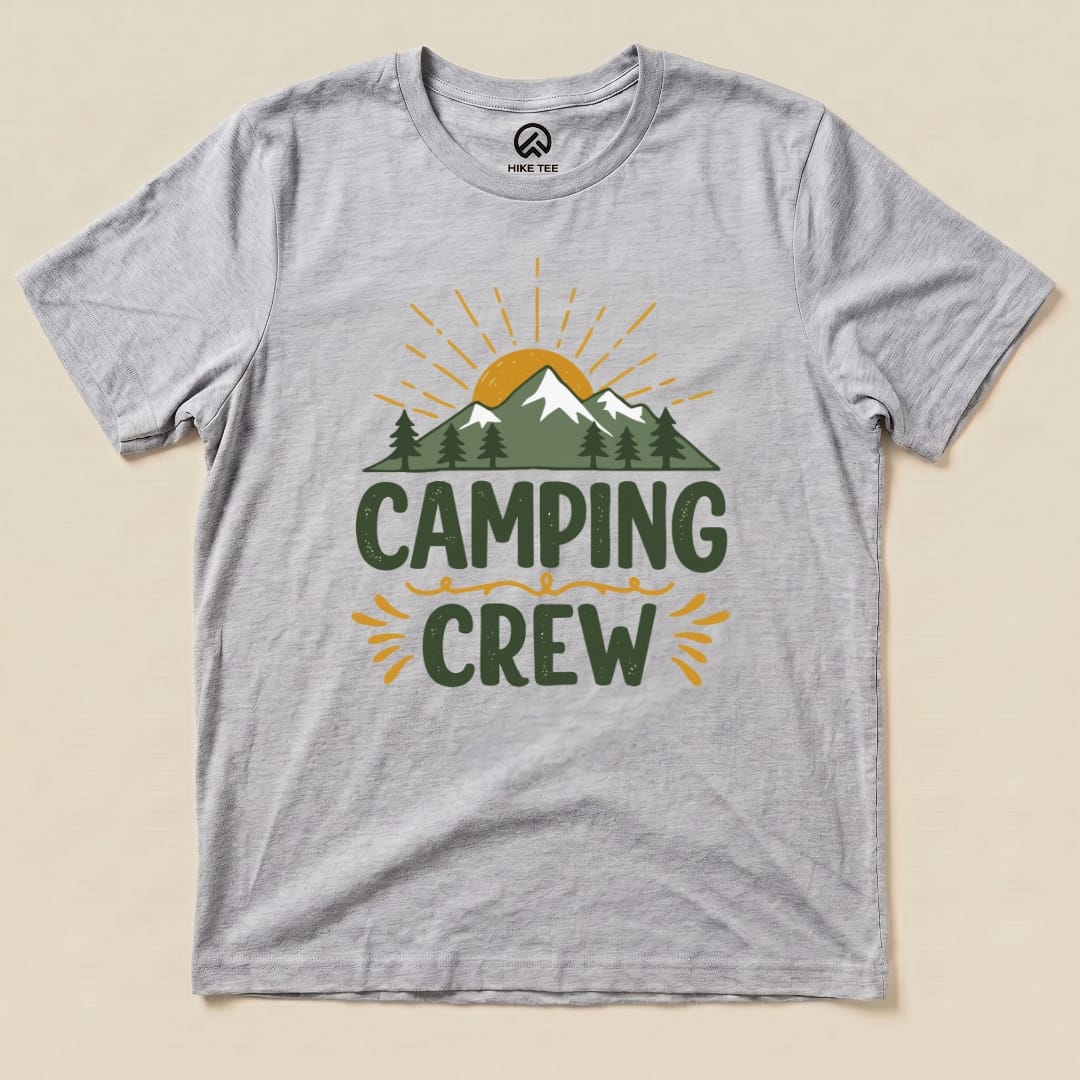 Camping Crew Shirt Hike Tee T-Shirt Athletic Heather / S