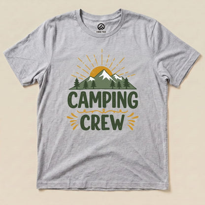 Camping Crew Shirt Hike Tee T-Shirt Athletic Heather / S
