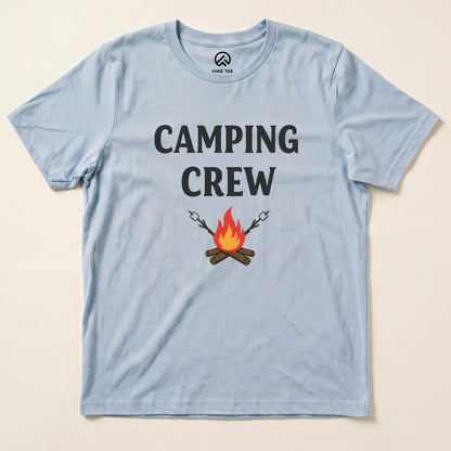 Camping Crew Shirt Hike Tee T-Shirt Baby Blue / S