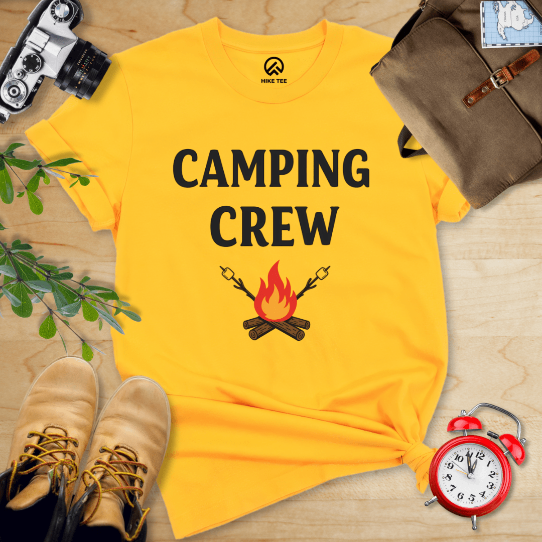 Hike Tee T-Shirt Gold / S Camping Crew Shirt