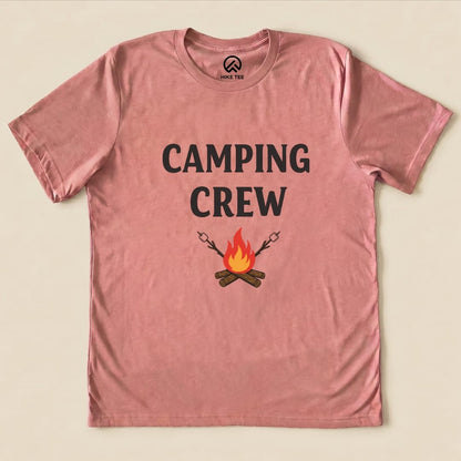 Camping Crew Shirt Hike Tee T-Shirt Heather Mauve / S
