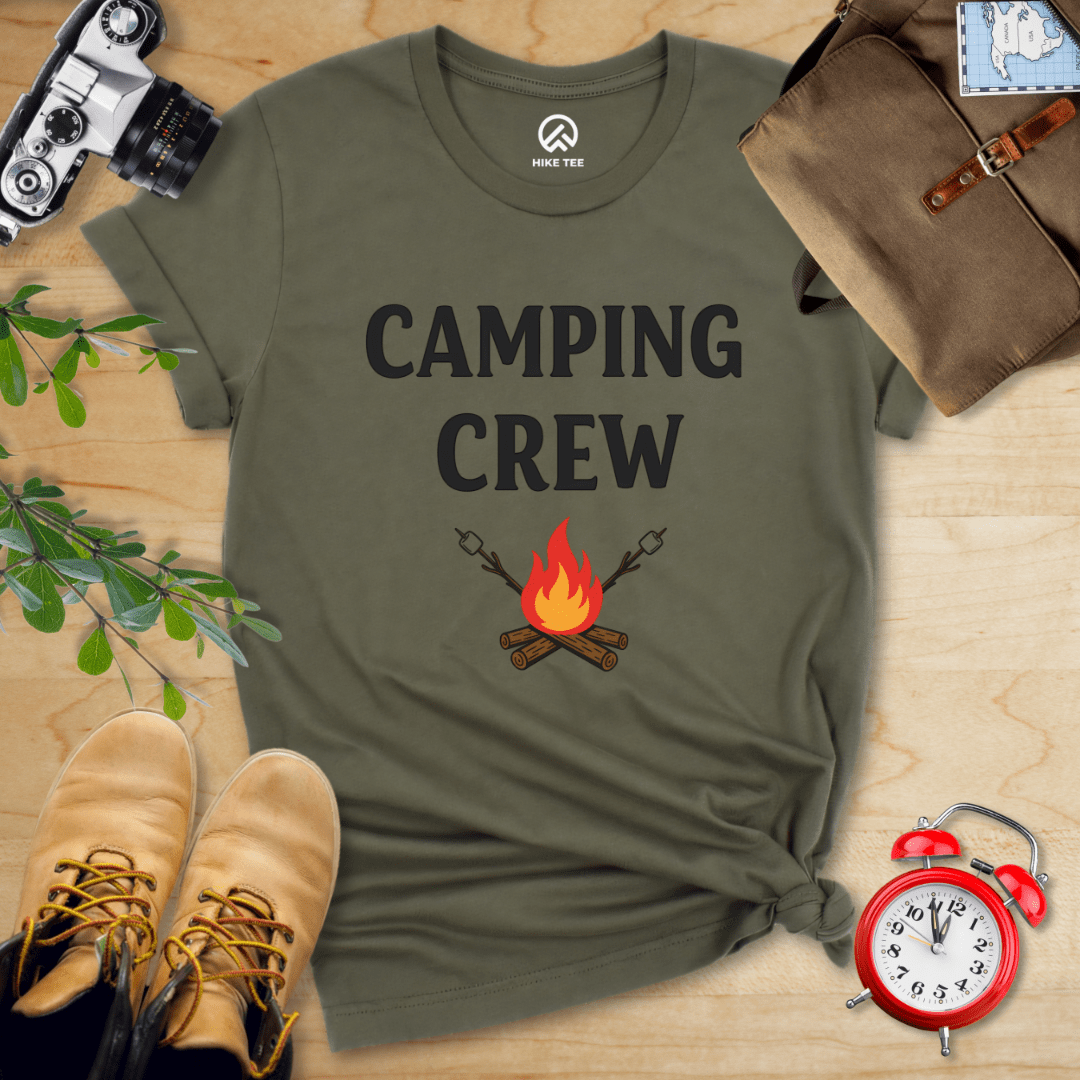 Hike Tee T-Shirt Military Green / S Camping Crew Shirt