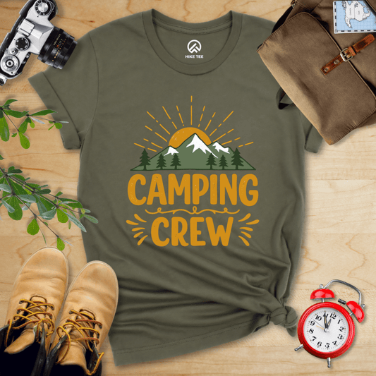 Hike Tee T-Shirt Military Green / S Camping Crew Shirt