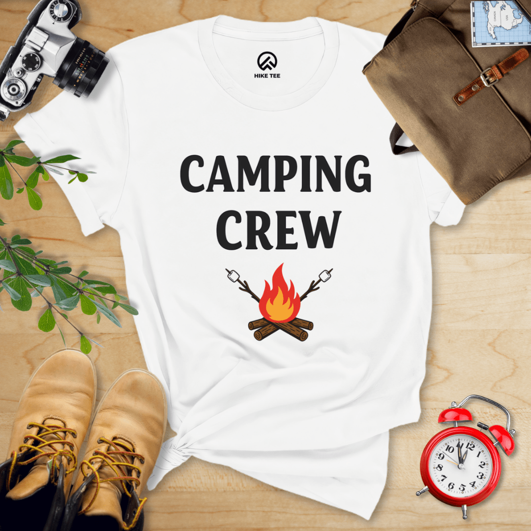 Hike Tee T-Shirt White / S Camping Crew Shirt