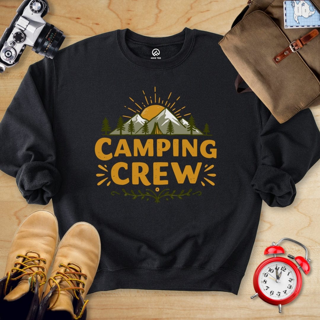 Hike Tee Sweatshirt Black / S Camping Crew Sweatshirt