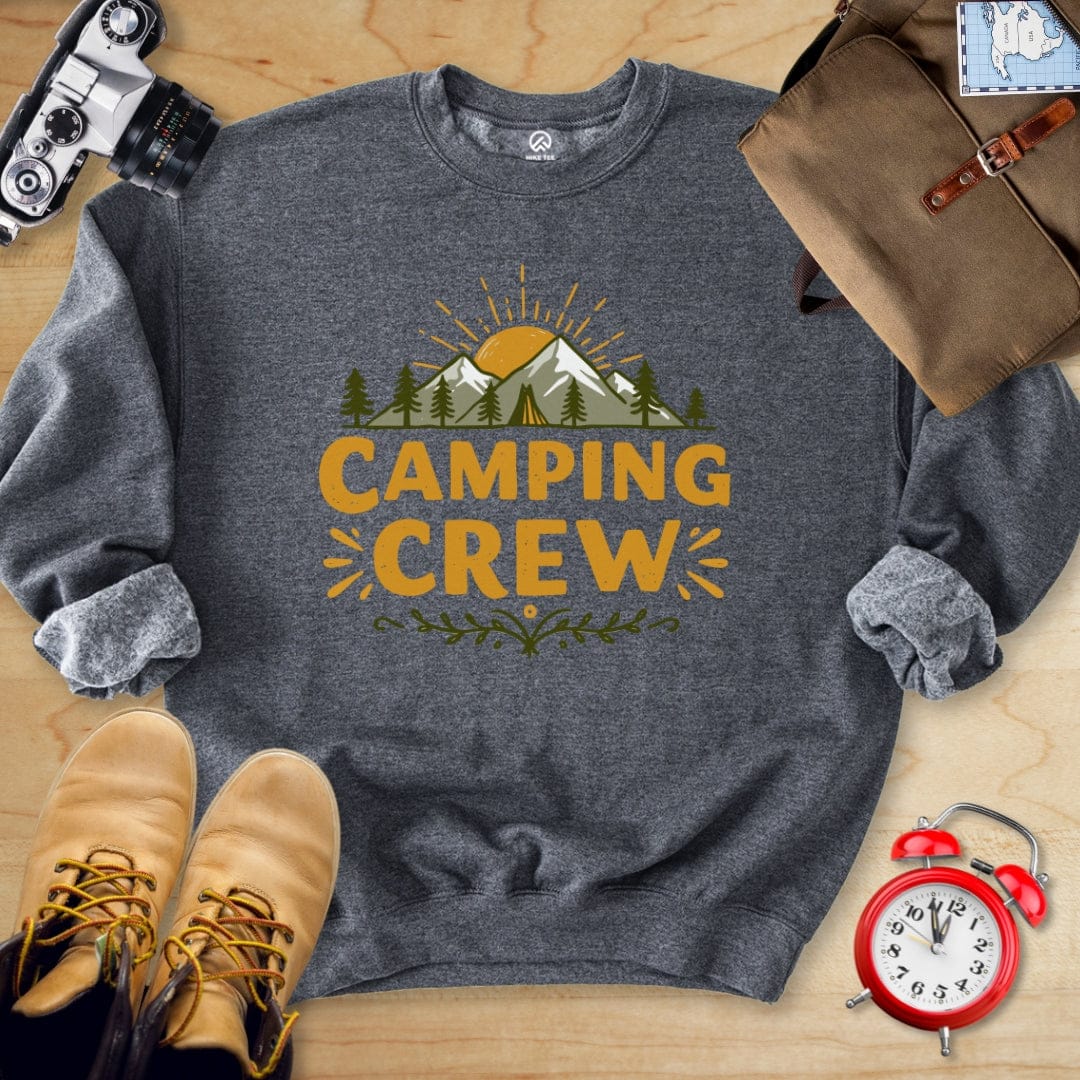 Hike Tee Sweatshirt Dark Heather / S Camping Crew Sweatshirt