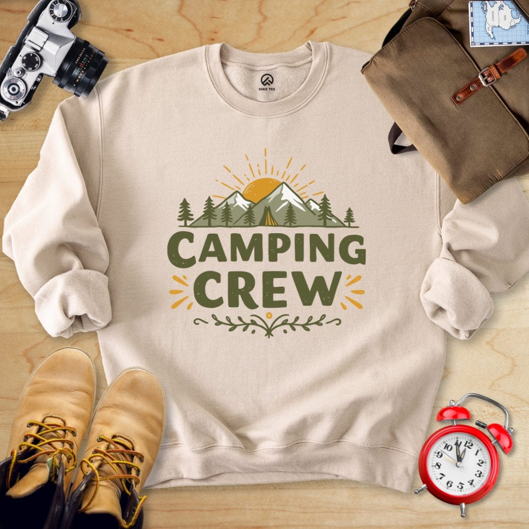 Hike Tee Sweatshirt Sand / S Camping Crew Sweatshirt