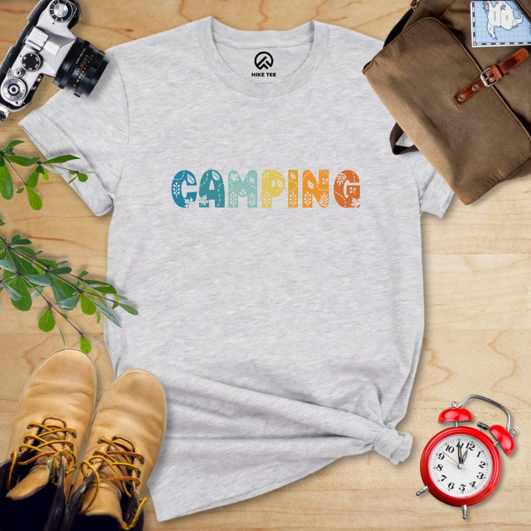 Hike Tee T-Shirt Athletic Heather / S Camping Floral Shirt