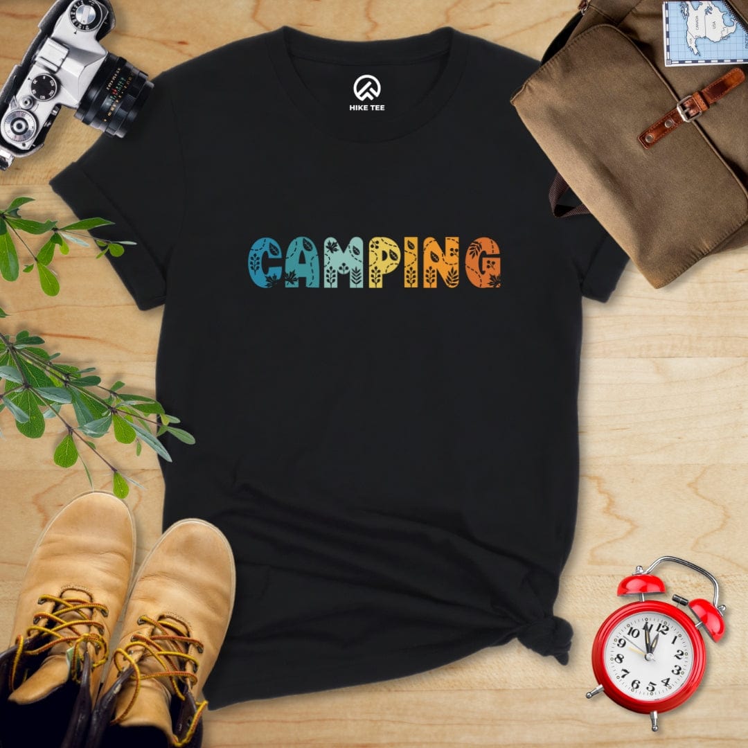 Hike Tee T-Shirt Black / S Camping Floral Shirt