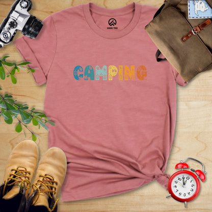 Hike Tee T-Shirt Heather Mauve / S Camping Floral Shirt