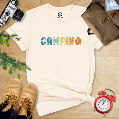Hike Tee T-Shirt Natural / S Camping Floral Shirt
