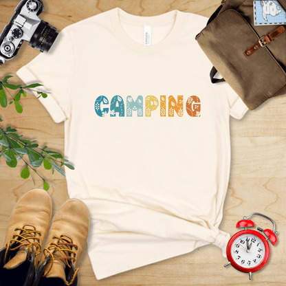 Printify T-Shirt Natural / S Camping Floral Shirt