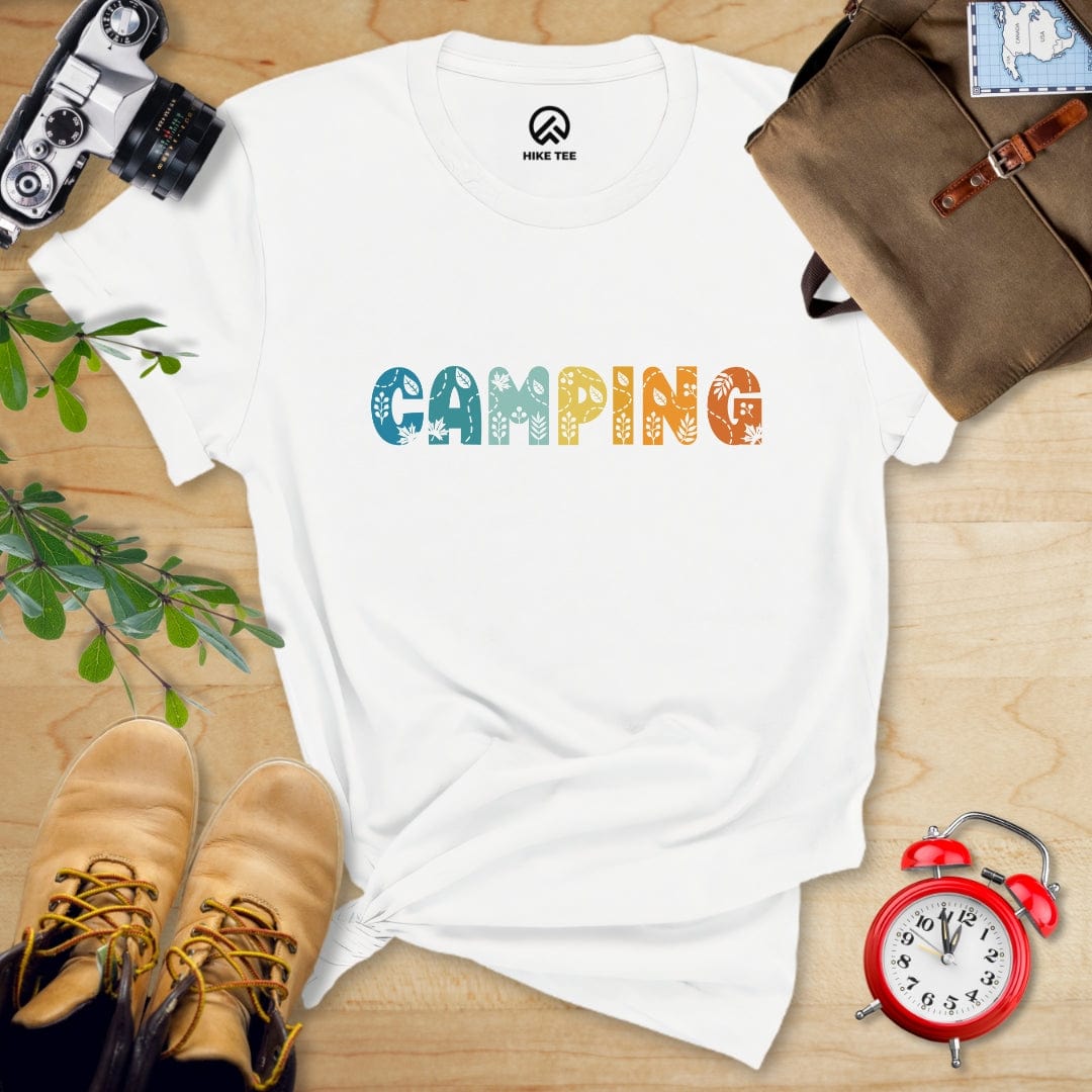 Hike Tee T-Shirt White / S Camping Floral Shirt